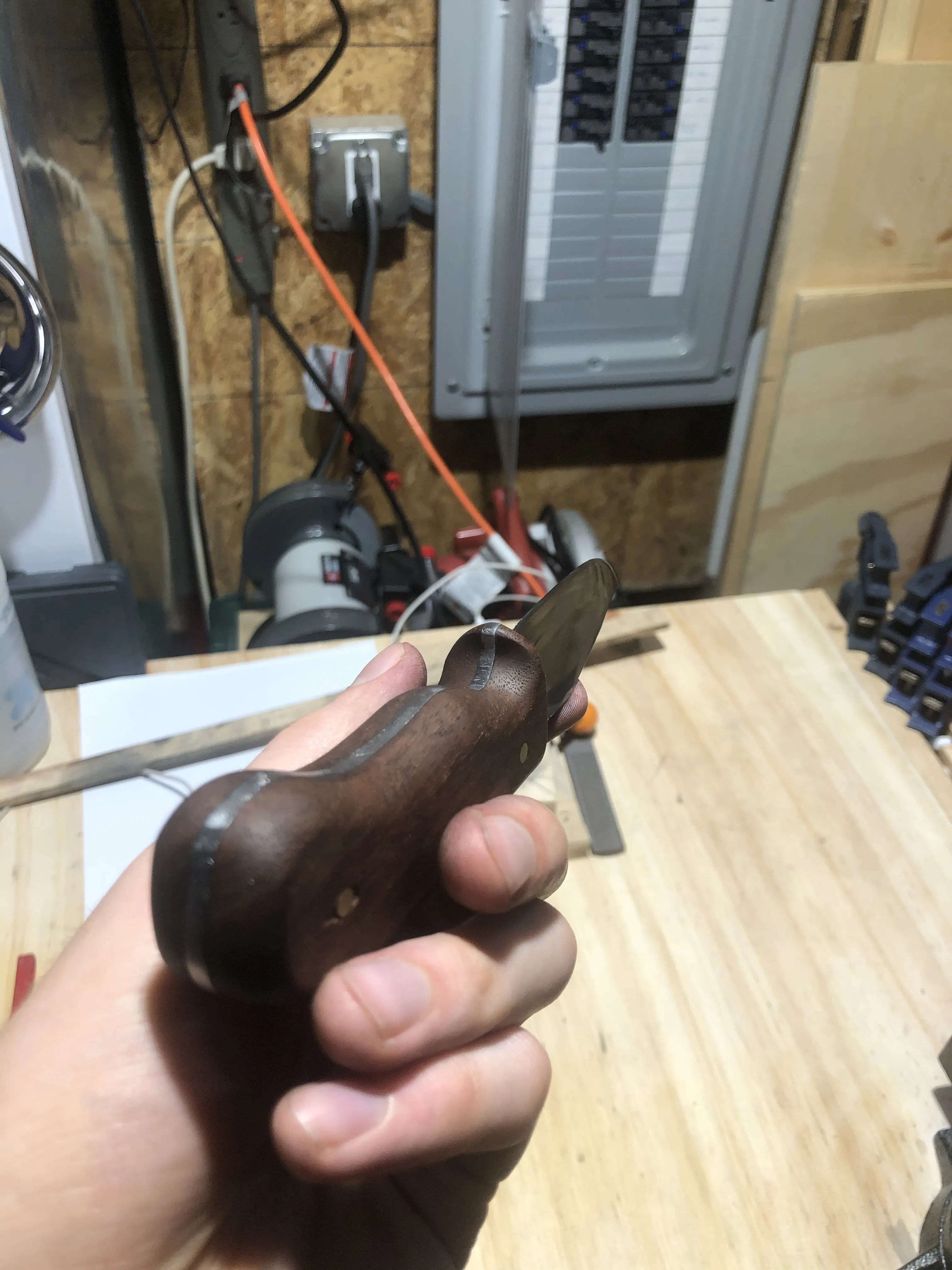 Finished knife — blade detail