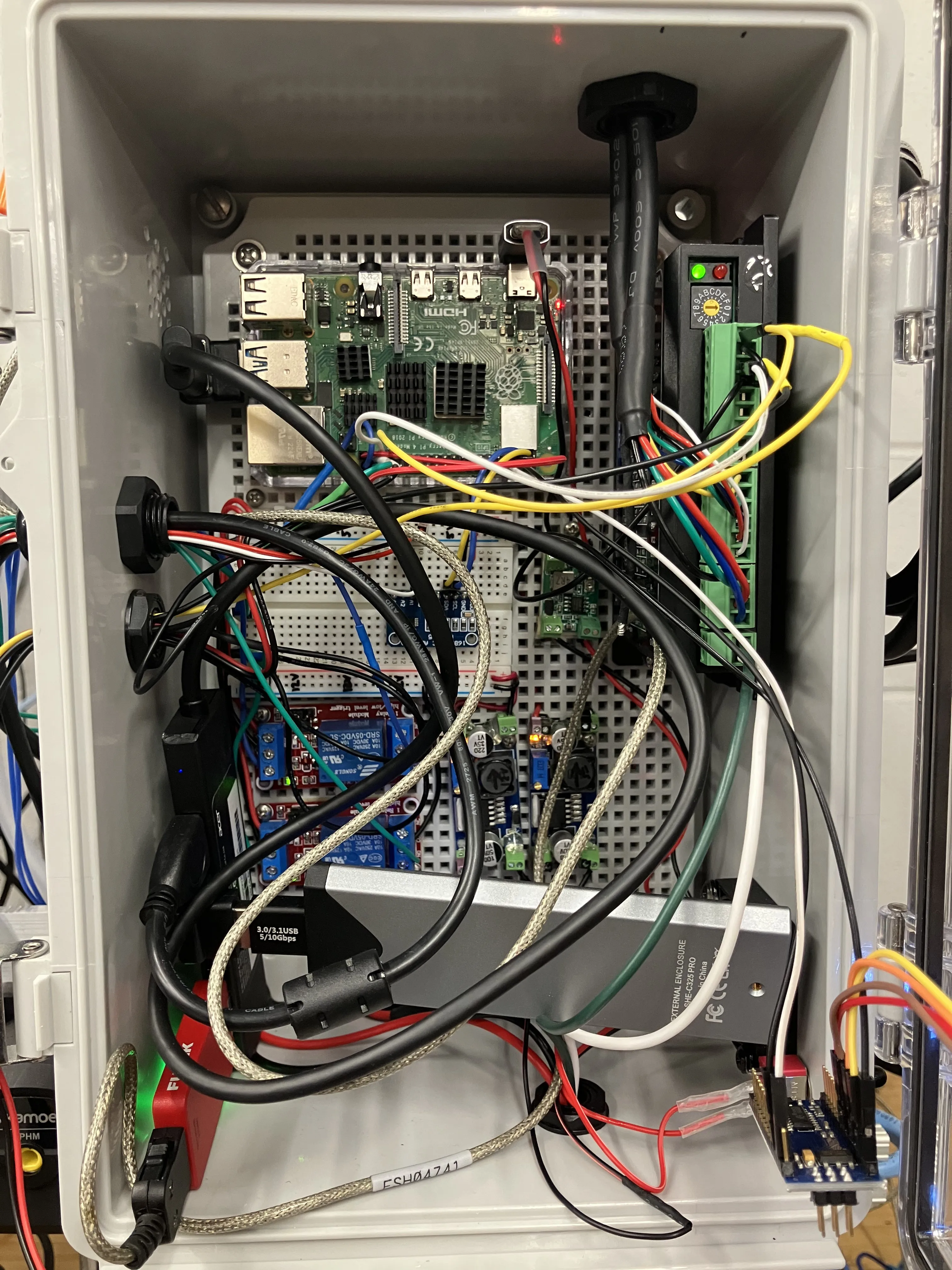 Internal wiring and electronics